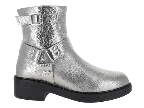 Botines Senties Plateados para Mujer