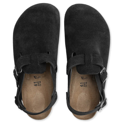 Narrow Tokio Suede Leather Black