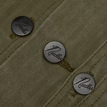 Cotton Herringbone P 44 Jacket Olive