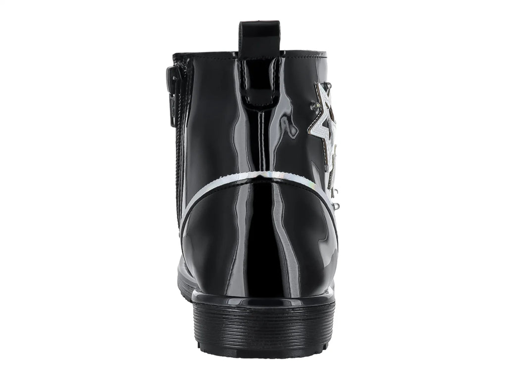 Botas Coqueta de Charol Negro para Niña