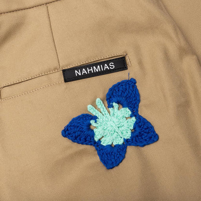 Knit Patchwork Worker Pant Sand