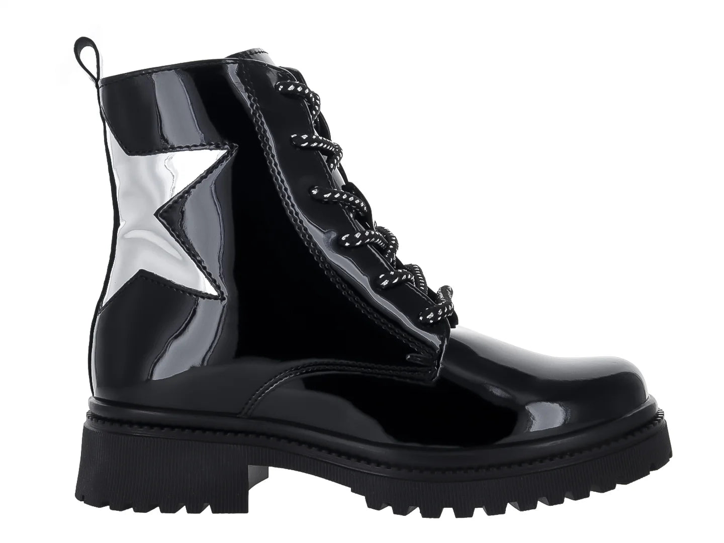 Botines YUYIN de Charol Negro para Niña