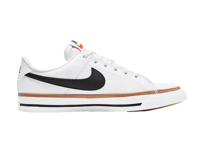 Tenis Nike Court Legacy Blanco y Café para Niño