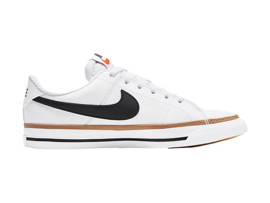 Tenis Nike Court Legacy Blanco y Café para Niño