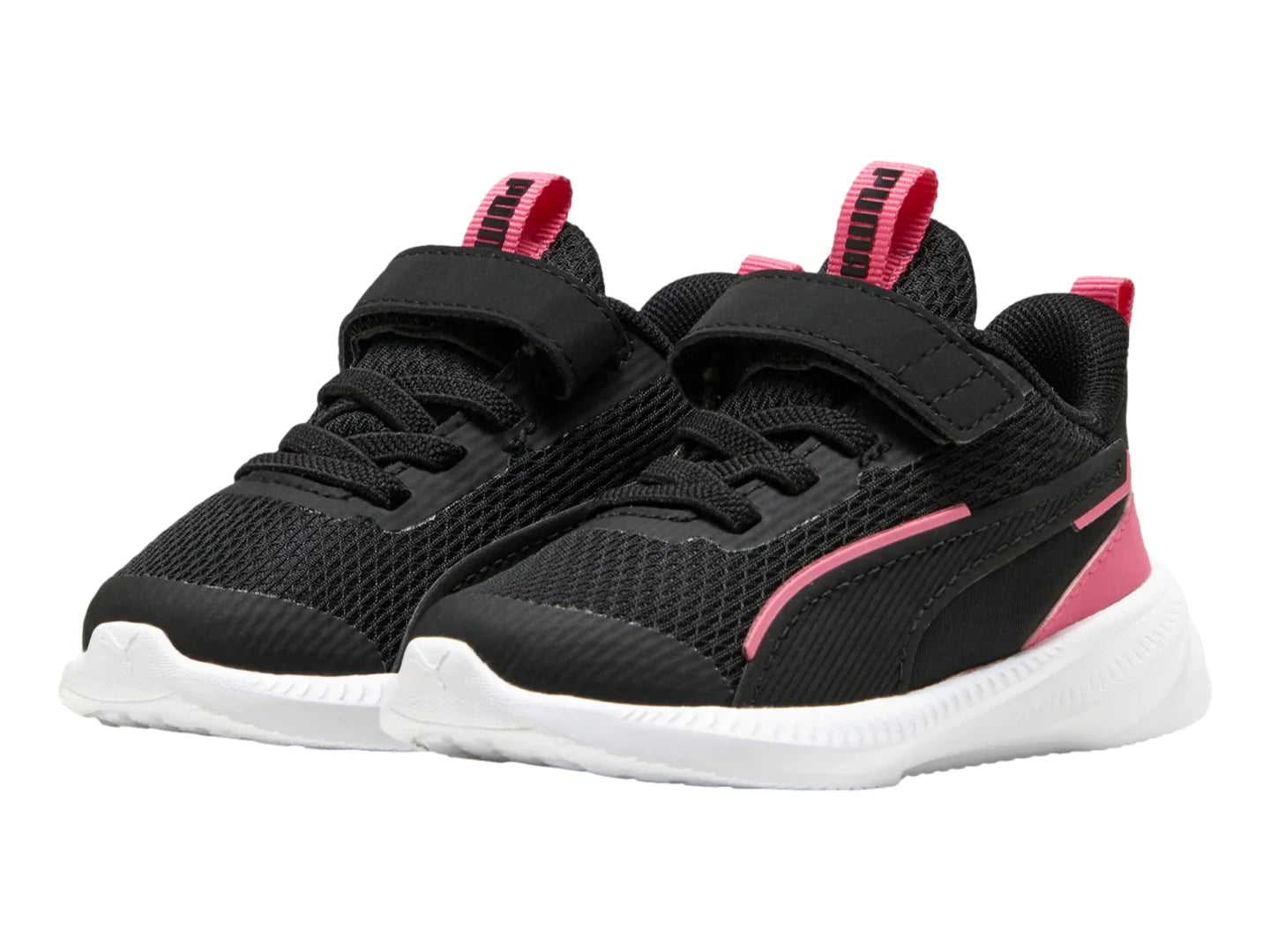 Tenis PUMA Flyer 3 AC Negro y Rosa para Niña