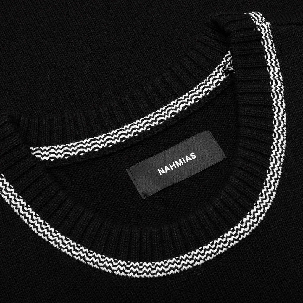 Knitted 24 Basketball Jersey Black