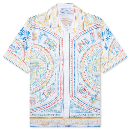 Short Sleeve Cuban Collar Shirt Crayon Vase