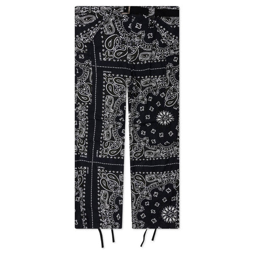 Bandana Print Pants Navy