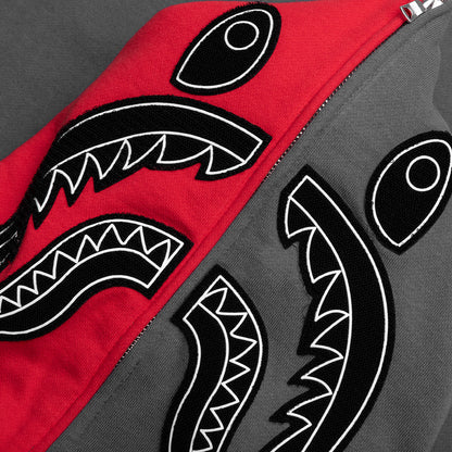 Shark Full Zip Hoodie Malaysia Gray
