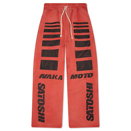 Moto Sweatpants Red