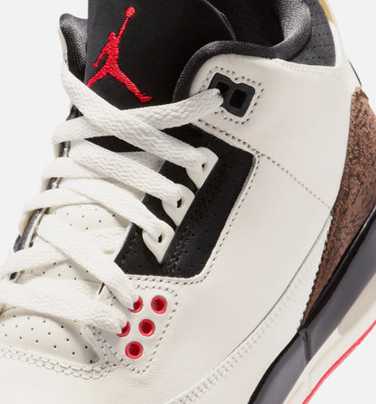 Air Jordan 3 Retro Sail and University Red Grade School Lifestyle Shoe Sail Black University Red Pale Ivory Free Shipping