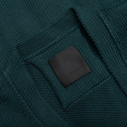 Cotton College Cardigan Fir Green