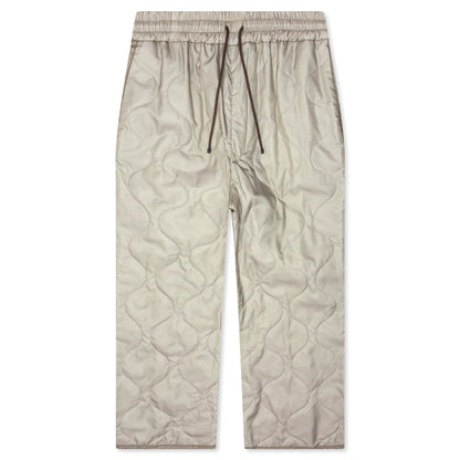 Pleaded Padded Pants Sand