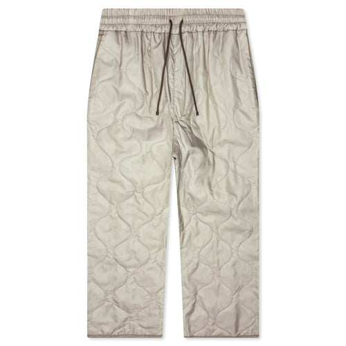 Pleaded Padded Pants Sand