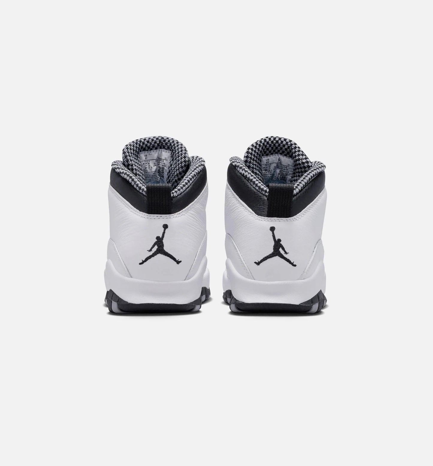 Air Jordan 10 Retro Light Steel Grey Grade School Lifestyle Shoe White Black Light Steel Grey