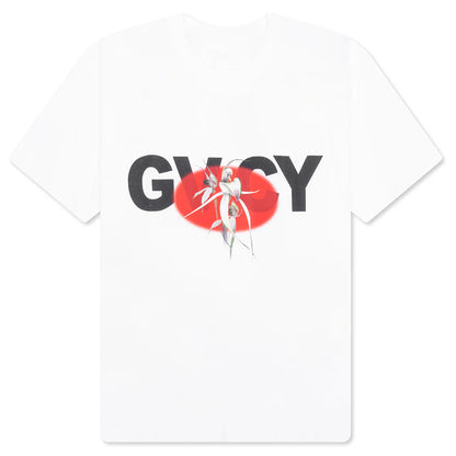 GVCY Floral Printed Crewneck T Shirt White