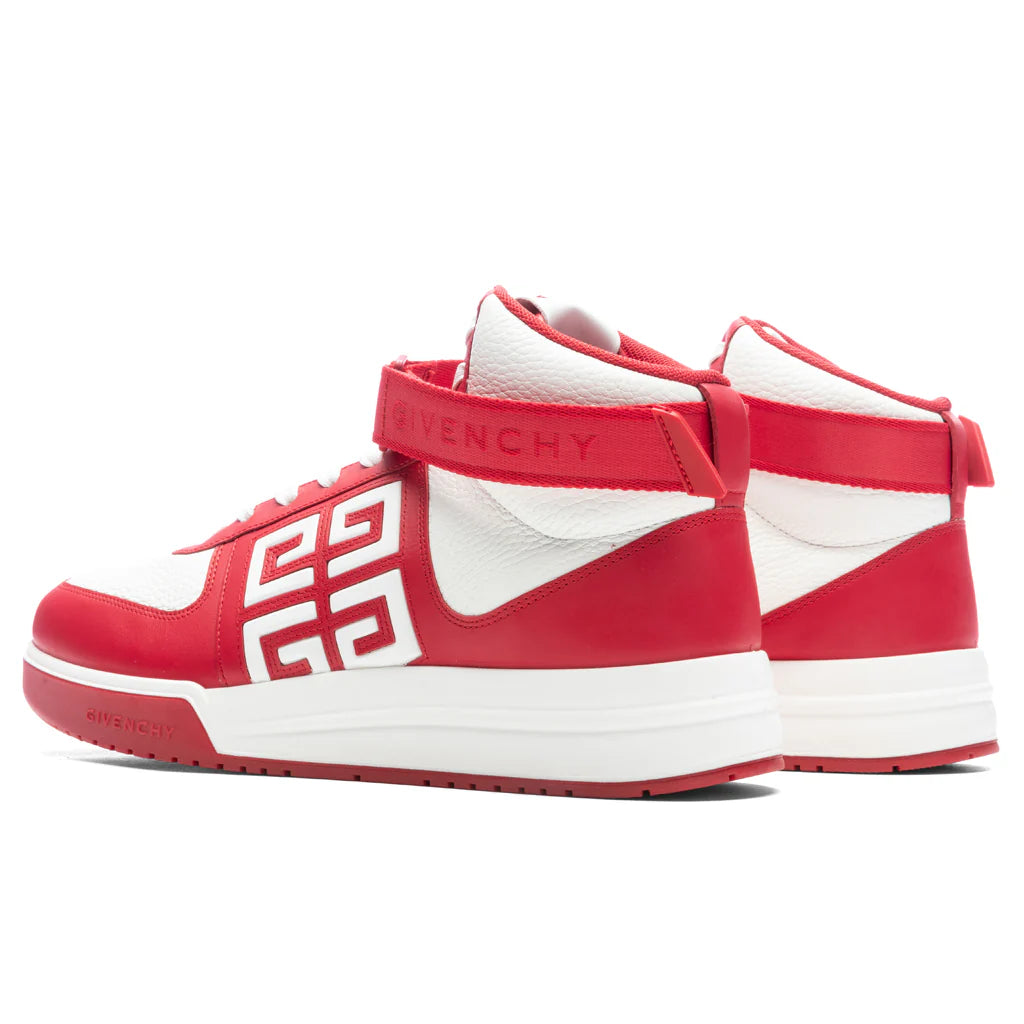 G4 High Top Sneakers Red White