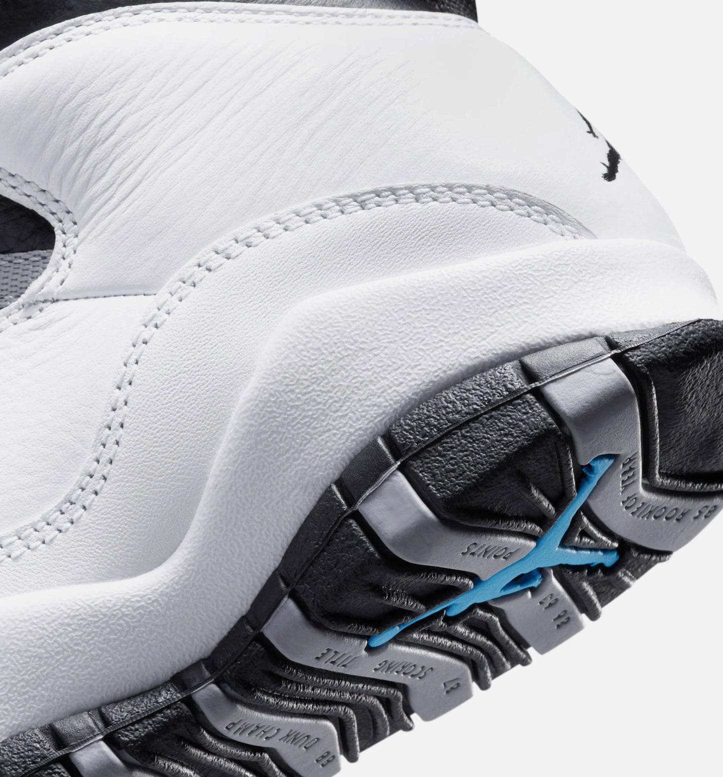 Air Jordan 10 Retro Light Steel Grey Grade School Lifestyle Shoe White Black Light Steel Grey