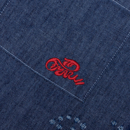 Chambray Oversized Shirt Orion Blue