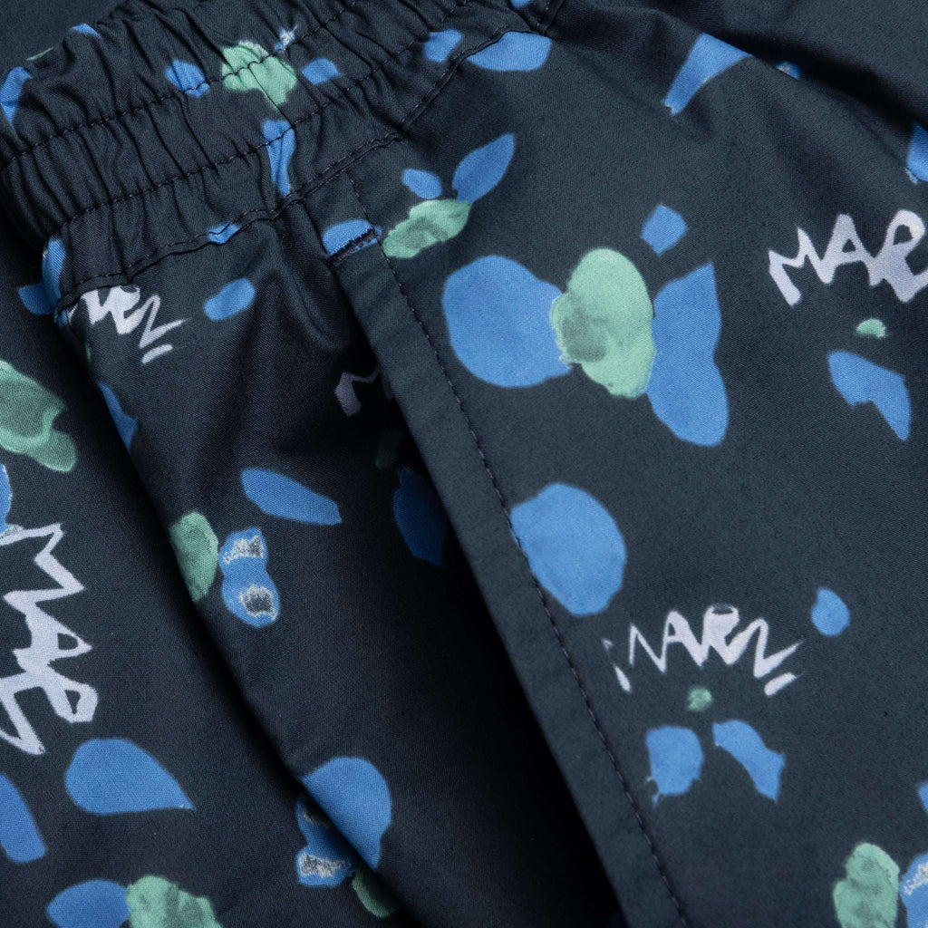Blue Poplin Shorts Ink