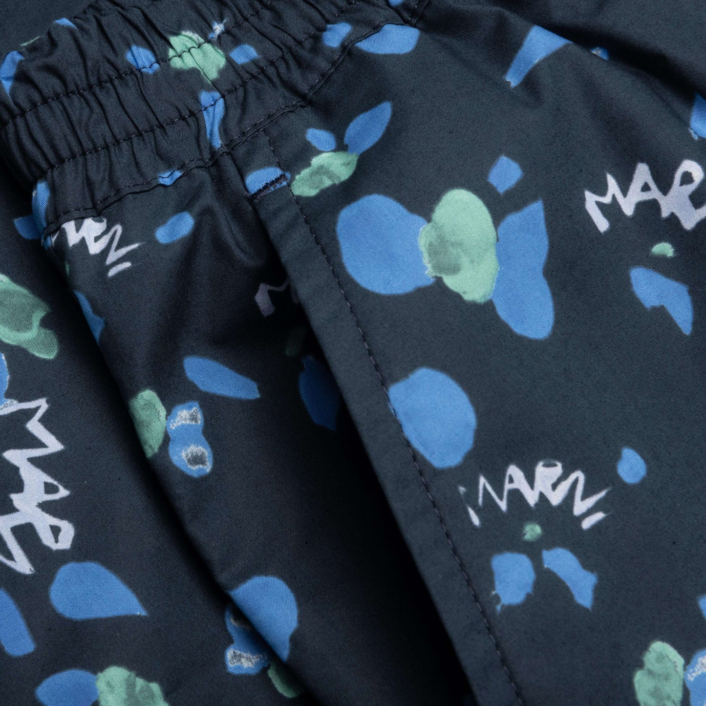 Blue Poplin Shorts Ink