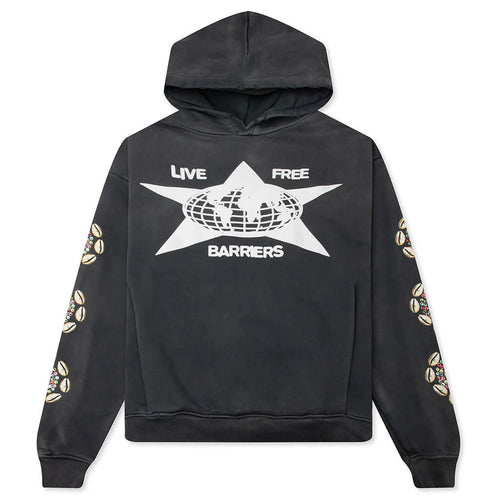 Cowrie Crystal Hoodie Black