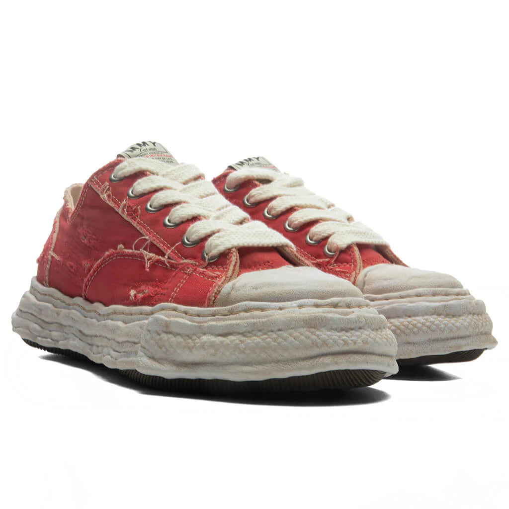 Peterson 23 Low OG Sole Ripped Over Dyed Canvas Red