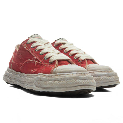 Peterson 23 Low OG Sole Ripped Over Dyed Canvas Red