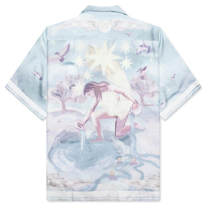 Silk Boxy Fit Printed Shirt Multicolored
