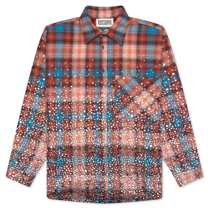 Other Scenes Shattered Glass Flannel Red Blue