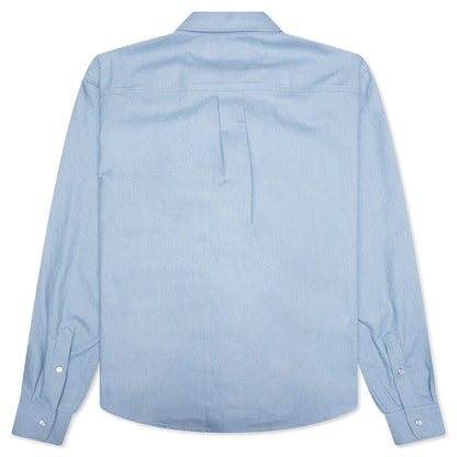 Blue Denim Shirt with Trunakaroo Plaque Iris Blue