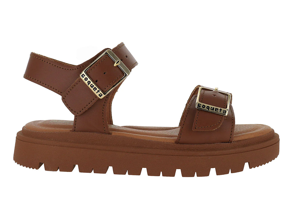 Sandalias Coqueta Color Miel para Niña