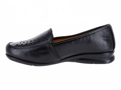Zapatos Planos Luna Rosa Negro para Mujer