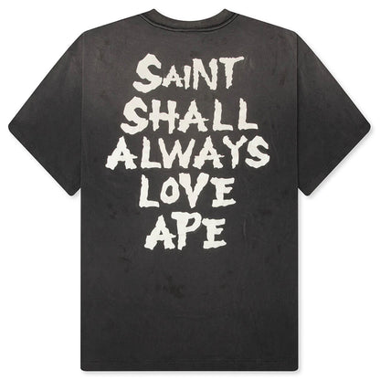 Saint M6 x BAPE Always Love S S T Shirt Black