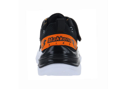 Tenis Makena Negro Naranja para Niño