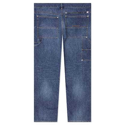 Studded Carpenter Pants Blue