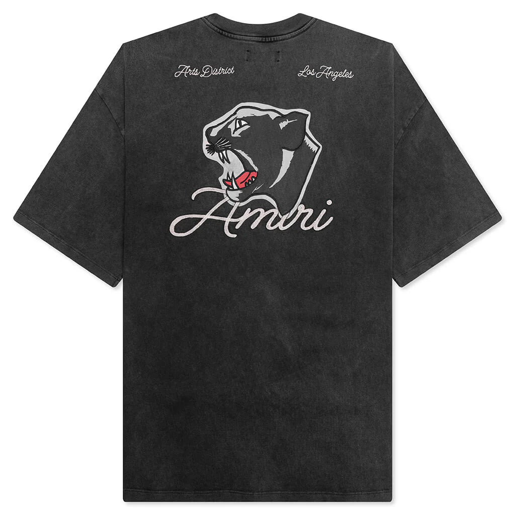 Vintage Panther Oversized Tee Black