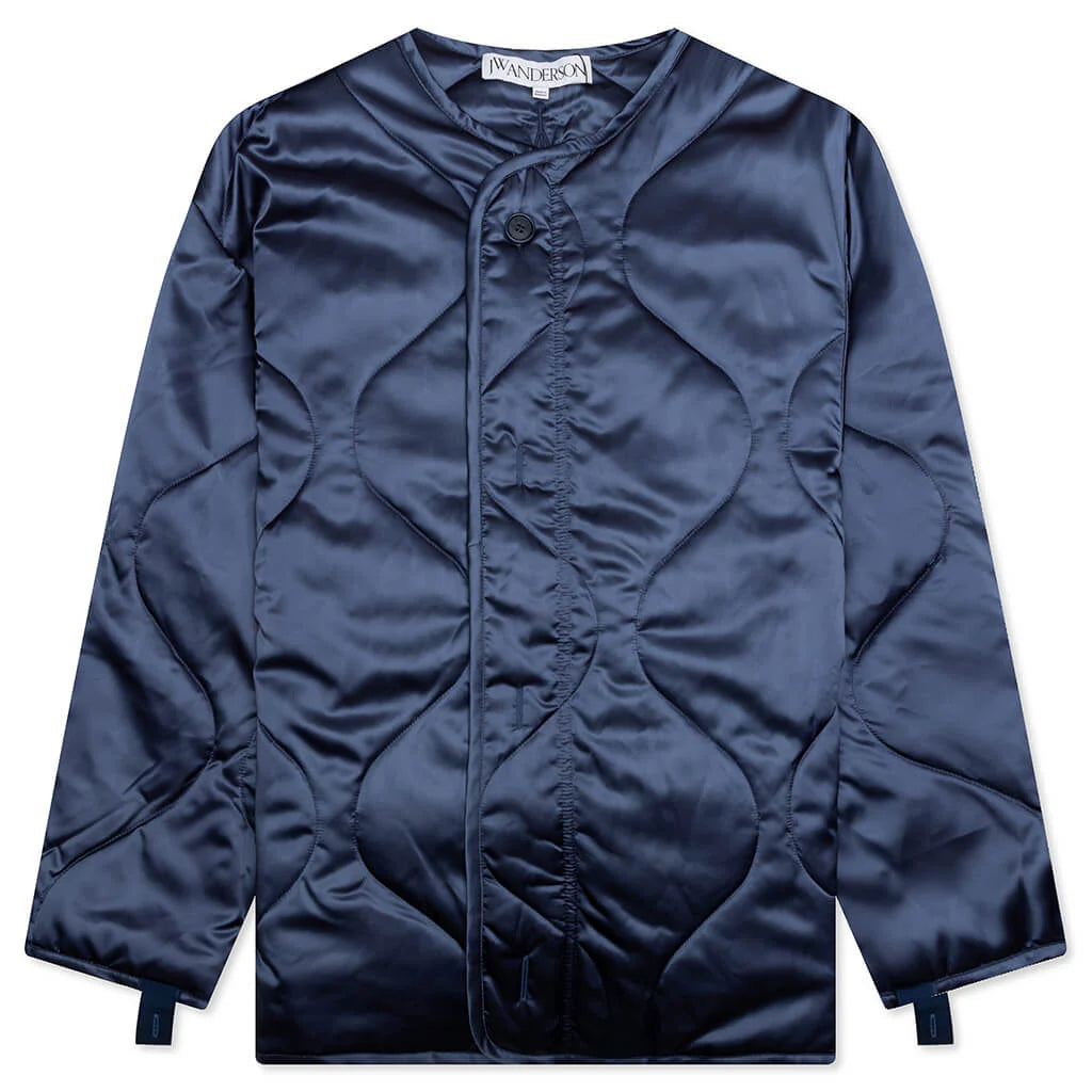 Oversized Quilted Jacket Indigo