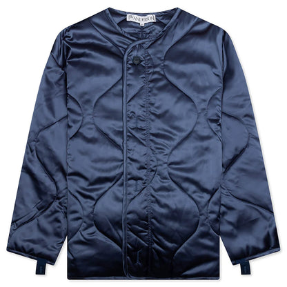 Oversized Quilted Jacket Indigo