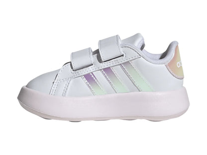 Tenis Adidas Grand Court 20 Blanco y Rosa para Niña