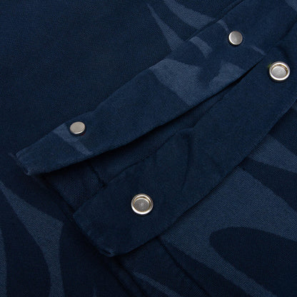 Snap Sweatpants with Flame Black
