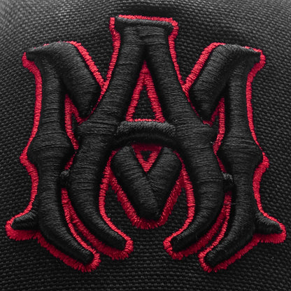 Stars MA Canvas Hat Black Red