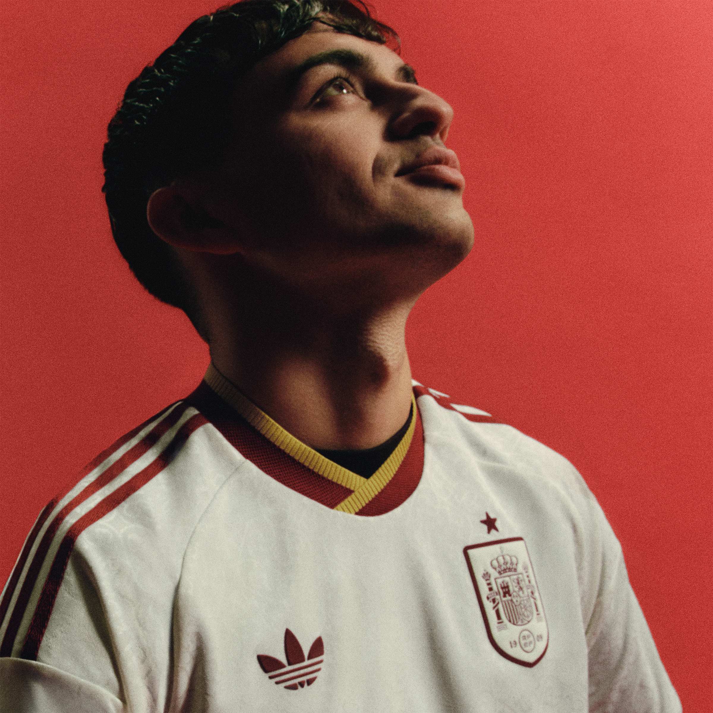 adidas Spain Away Authentic Mens Soccer Jersey 2026 White