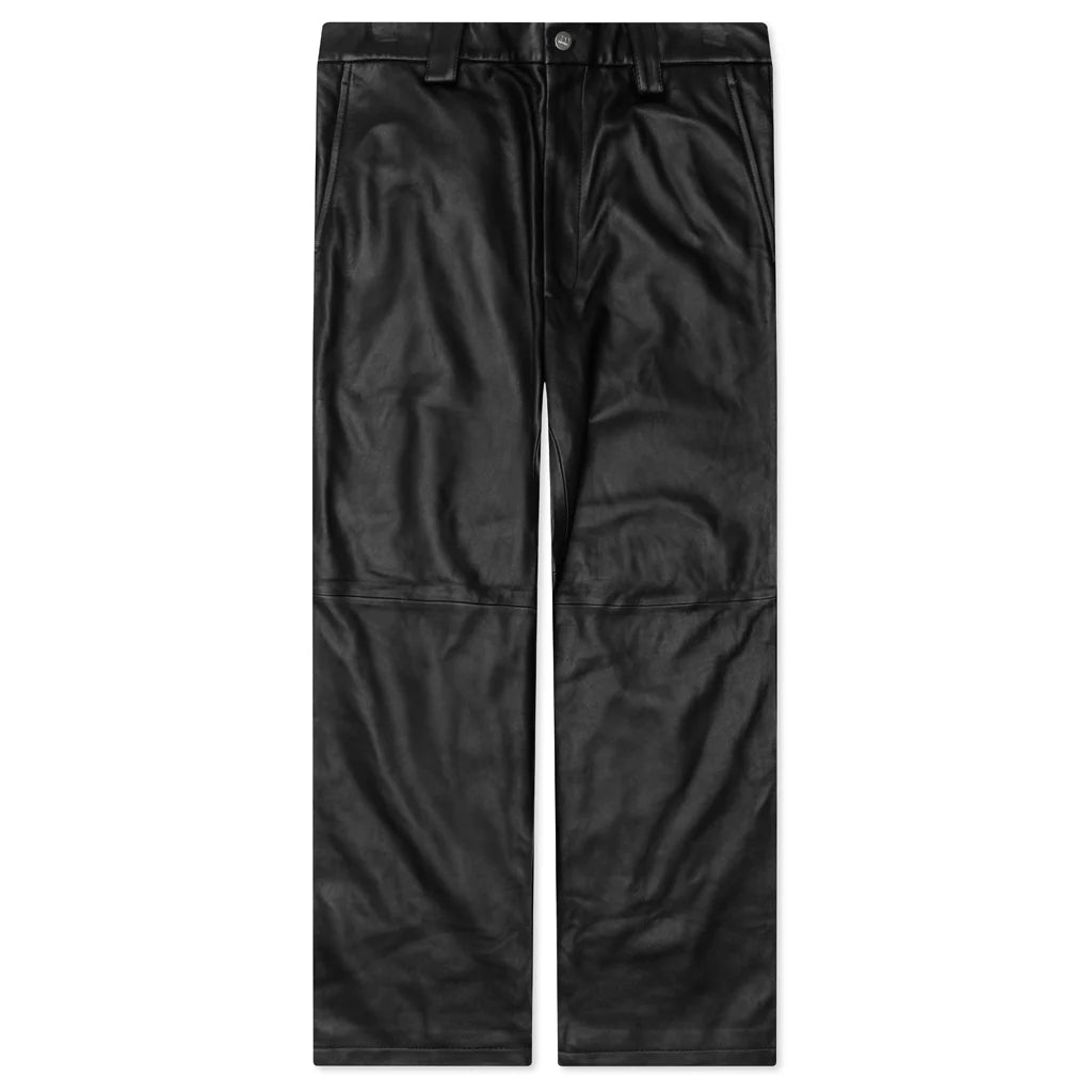 Leather Worker Pant Black