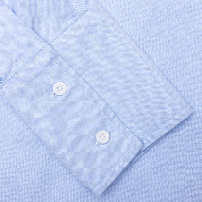 Enamel Button Oversized Shirt Light Blue