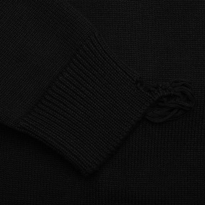 Star Embroidered 4G Logo Cardigan Black White