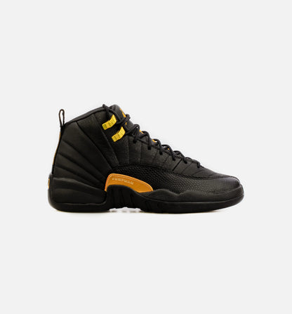 Air Jordan 12 Retro Black Taxi Grade School Lifestyle Shoe Black Free Shipping