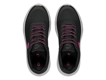 Tenis Charly Road Casual Negro y Rosa para Mujer