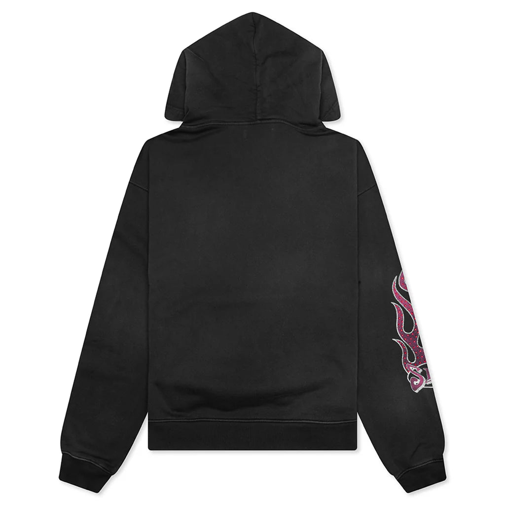 Summerland Racing Crystal Hoodie Aged Black