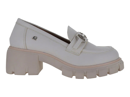 Zapatos Mocasines Salamandra Color Latte para Mujer